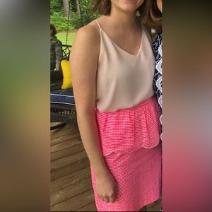 Lilly Pulitzer 🌴 Thyme Peplum Scalloped Pencil Skirt